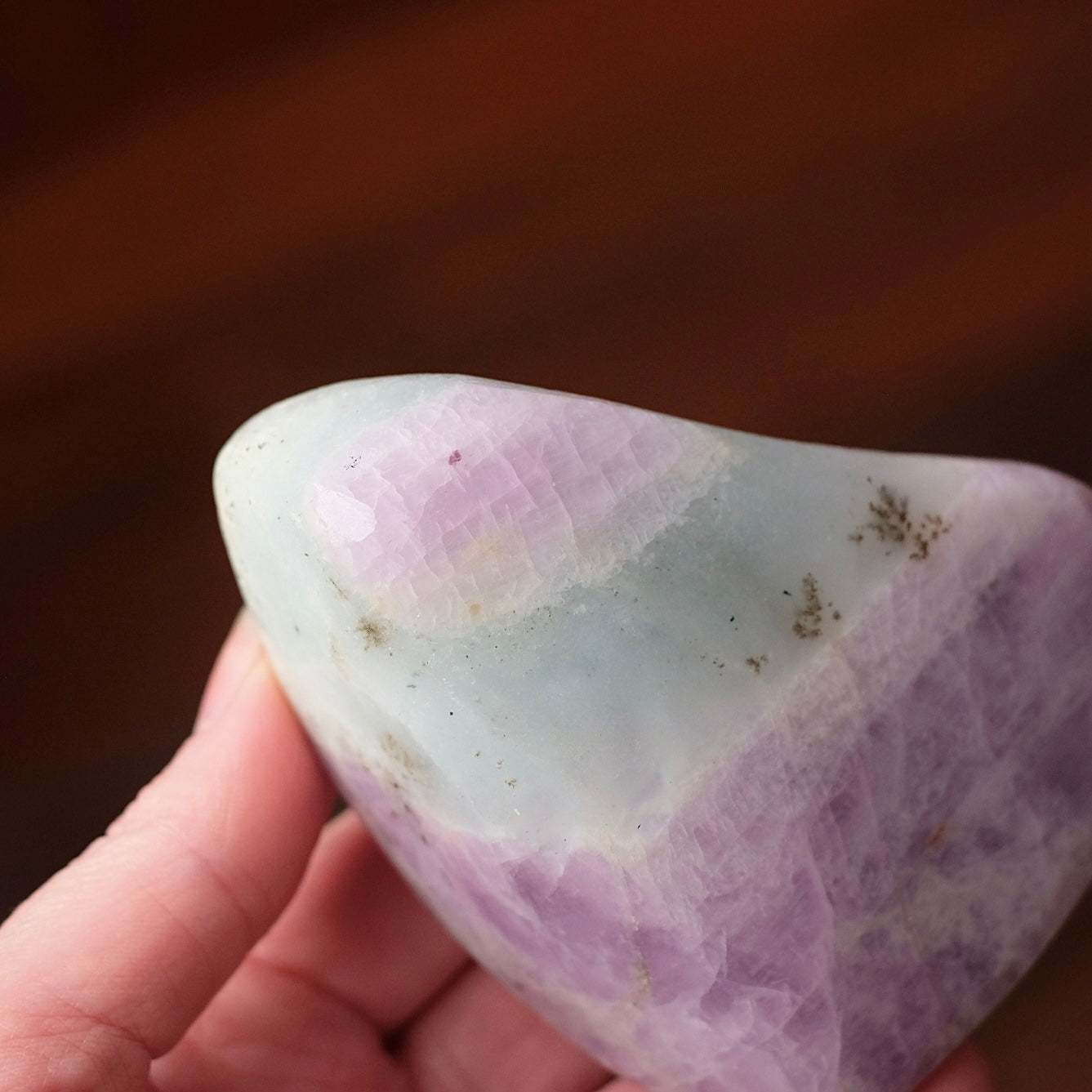 Kunzite & Aquamarine Freeform | Polished Crystal Specimen