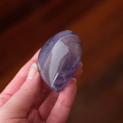 Yttrium Fluorite Heart | Tanzanite Crystal Heart