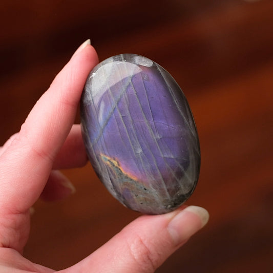 Purple Labradorite Palm | Sunset Labradorite Crystal Palm
