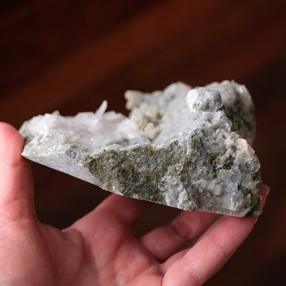 Tabular Calcite & Druzy Chalcedony Cluster | Calcite Crystal Specimen