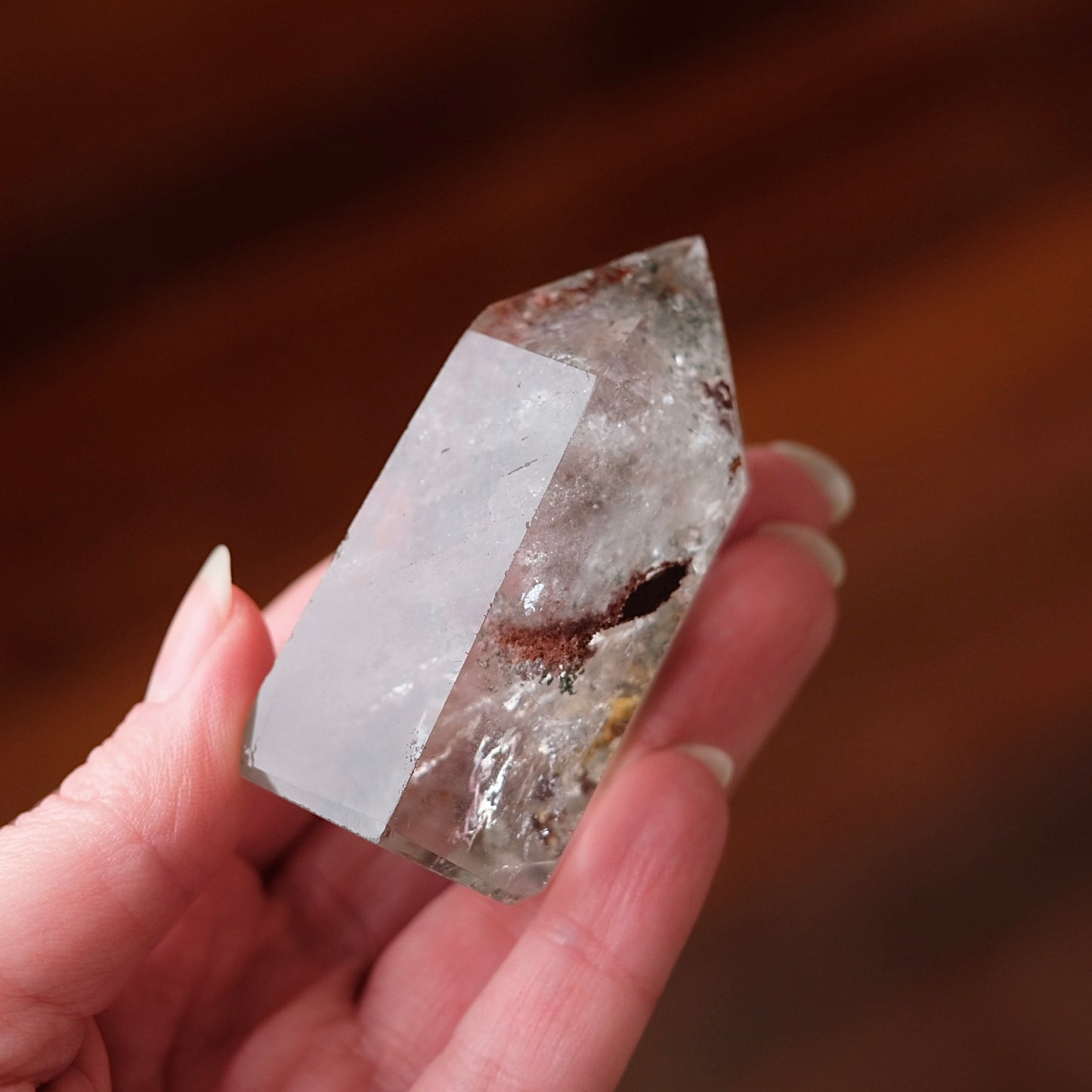 Garden Quartz Point | Lodolite Quartz | Dream Quartz Crystal Tower