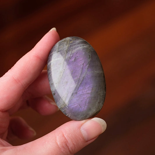 Purple Labradorite Palm | Sunset Labradorite Crystal Palm