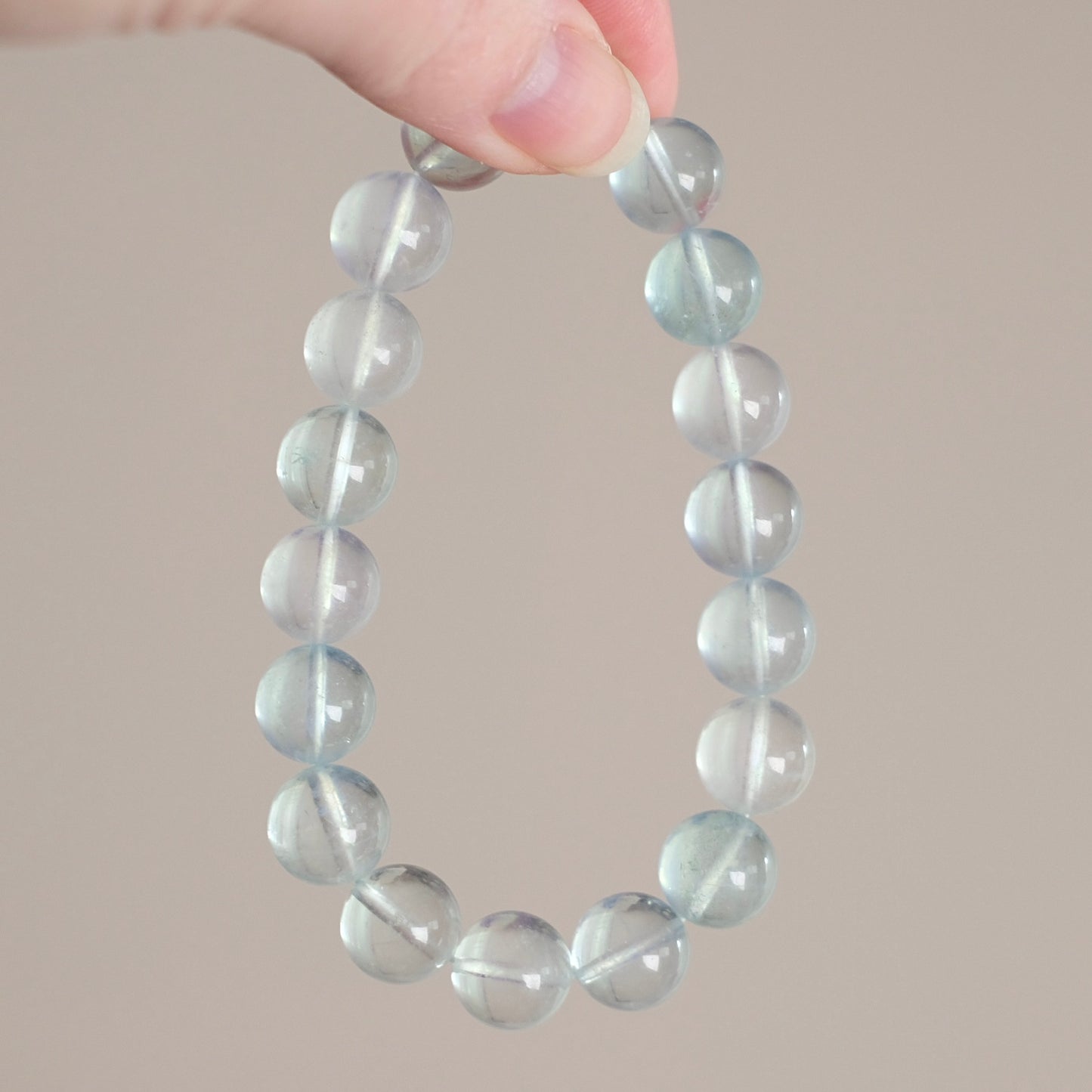 Icy Aquamarine Bracelet | Crystal Stretch Bracelet