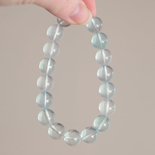 Icy Aquamarine Bracelet | Crystal Stretch Bracelet
