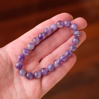 Dream Amethyst Bracelet | Chevron Amethyst Crystal Stretch Bracelet