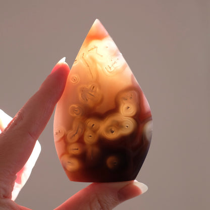 Swazi Agate Freeform | Mozambique Agate Crystal Flame