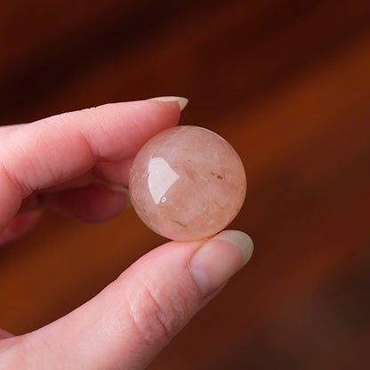 Peach Morganite Sphere | Pink Beryl Crystal Sphere