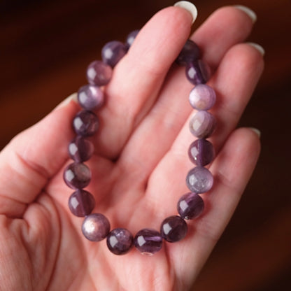 Gem Lepidolite Bracelet | High Quality Gem Lepidolite Stretch Bracelet
