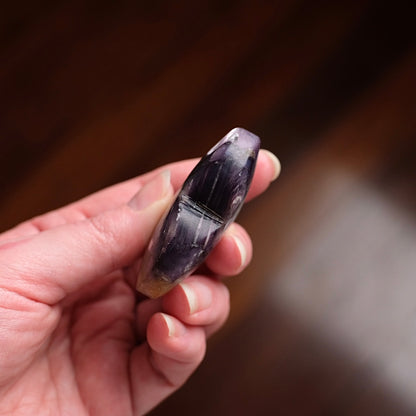 Gem Lepidolite Heart | Gemmy Purple Mica Crystal Heart Carving