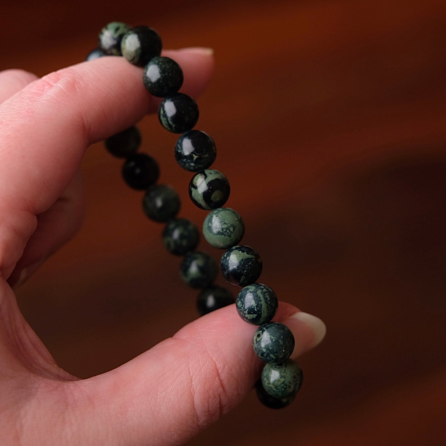 Kambaba Jasper Bracelet | Stromatolite Crystal Bracelet