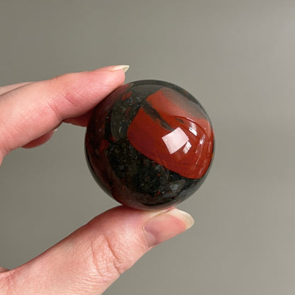 African Bloodstone Sphere | Seftonite Bloodstone Crystal Sphere