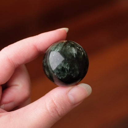Seraphinite Sphere | Polished Seraphinite Crystal Sphere