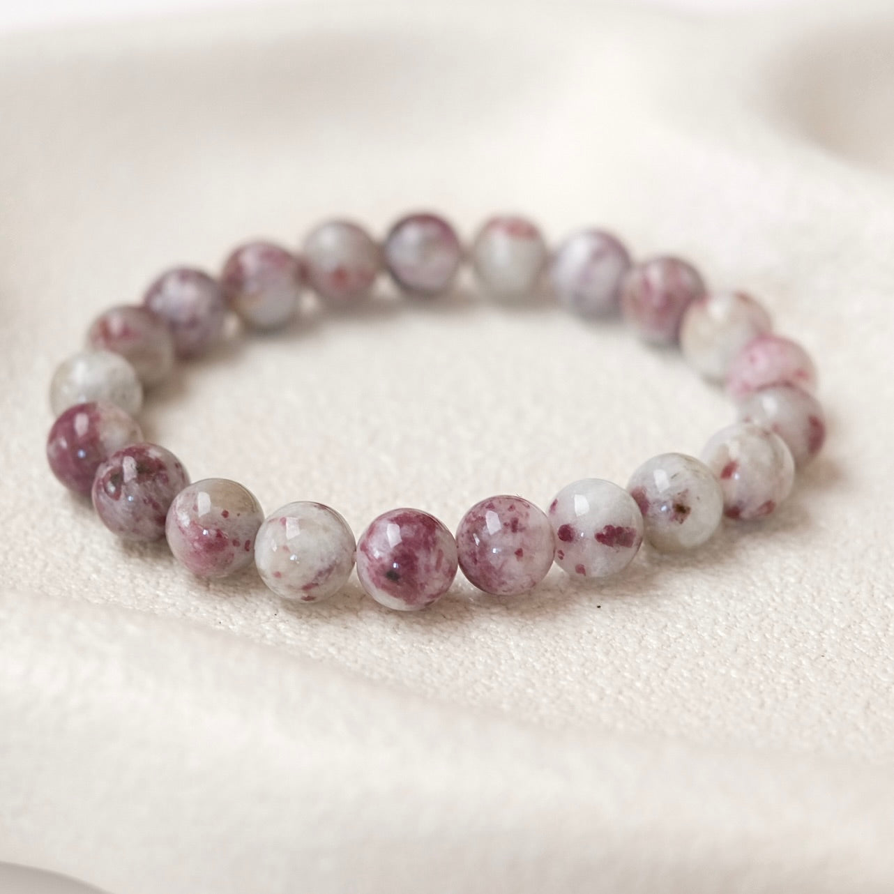 Rubellite Tourmaline Bracelet | Rubellite Crystal Bracelet