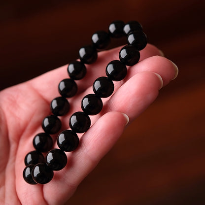 Black Tourmaline Bracelet | Schorl Crystal Bracelet