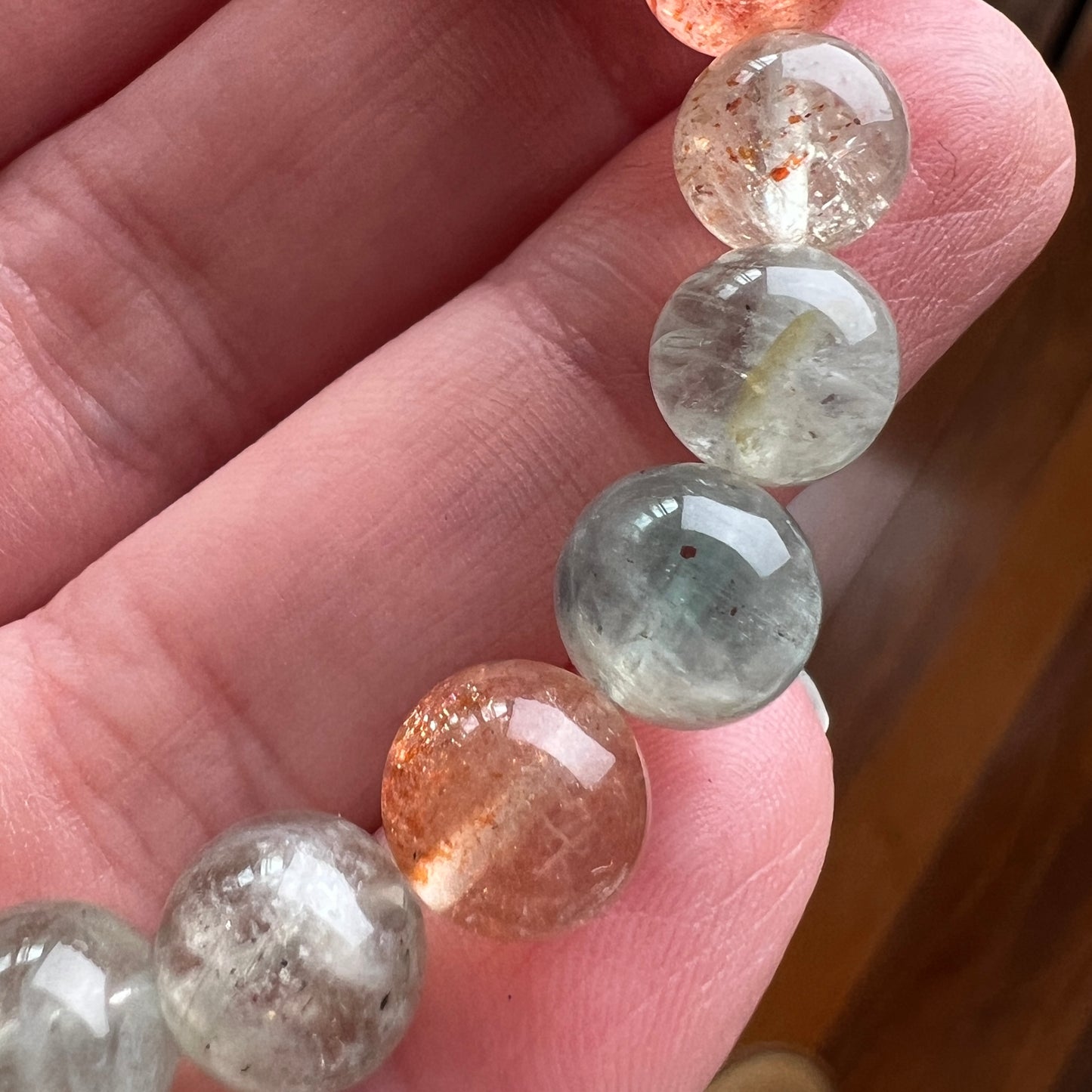 Rare Arusha Sunstone Bracelet | Beryl + Sunstone Crystal Bracelet