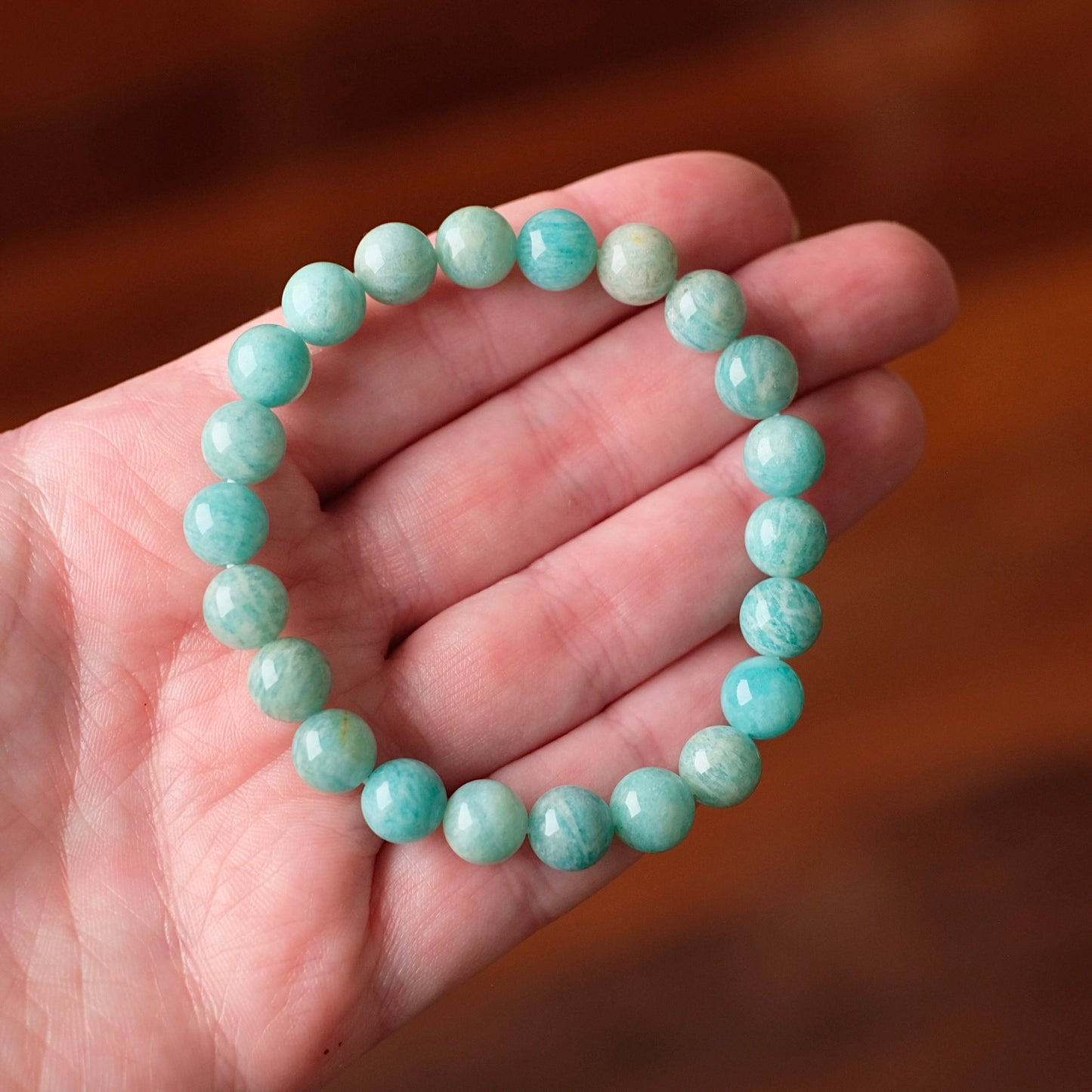 Amazonite Bracelet | Amazonite Crystal Stretch Bracelet