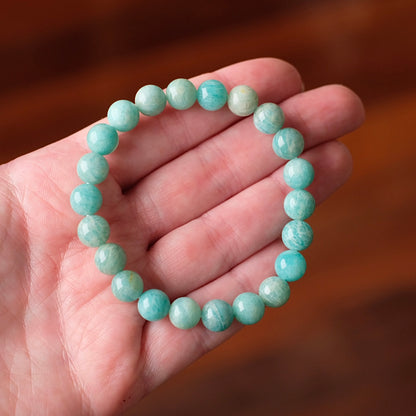 Amazonite Bracelet | Amazonite Crystal Stretch Bracelet