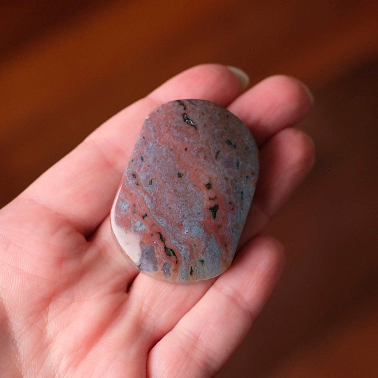 Ocean Jasper Palm | Sea Jasper Crystal Palmstone