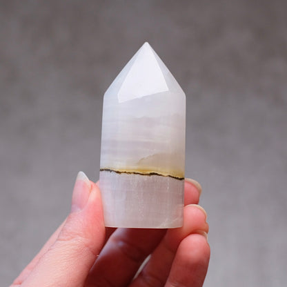 Pink Mangano Calcite Point | Pink Calcite Tower