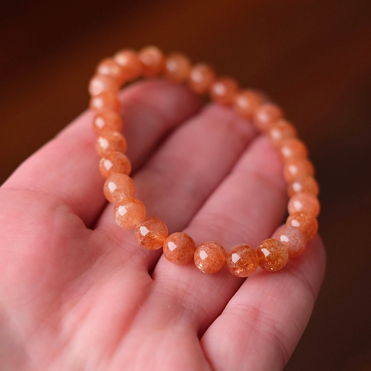 Sunstone Bracelet | Sunstone Crystal Stretch Bracelet