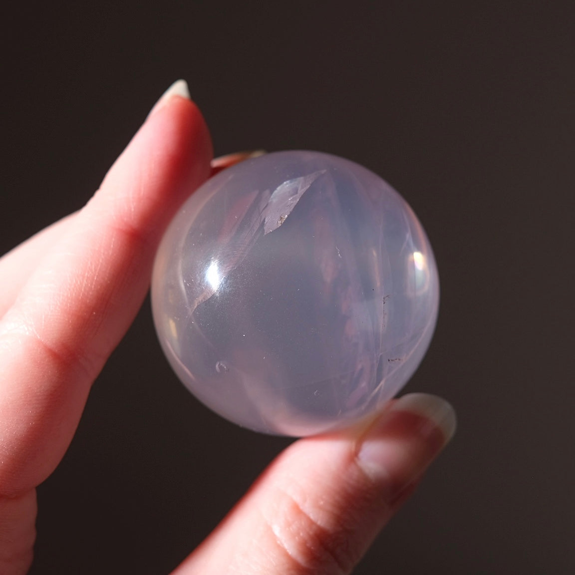 Girasol Rose Quartz Sphere | Mozambique Rose Quartz Crystal Sphere