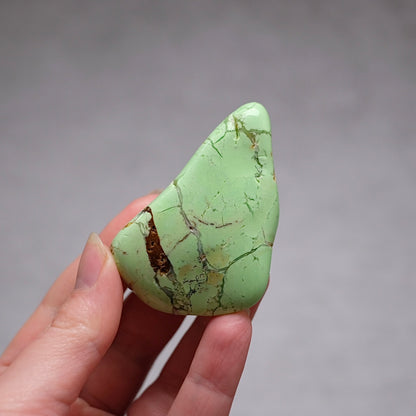 Lime Magnesite | Lemon Chrysoprase Crystal Freeform