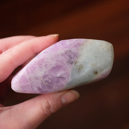 Kunzite & Aquamarine Freeform | Polished Crystal Specimen