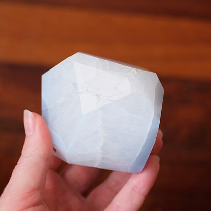 Blue Lace Agate + Quartz Freeform | Blue Lace Agate Crystal