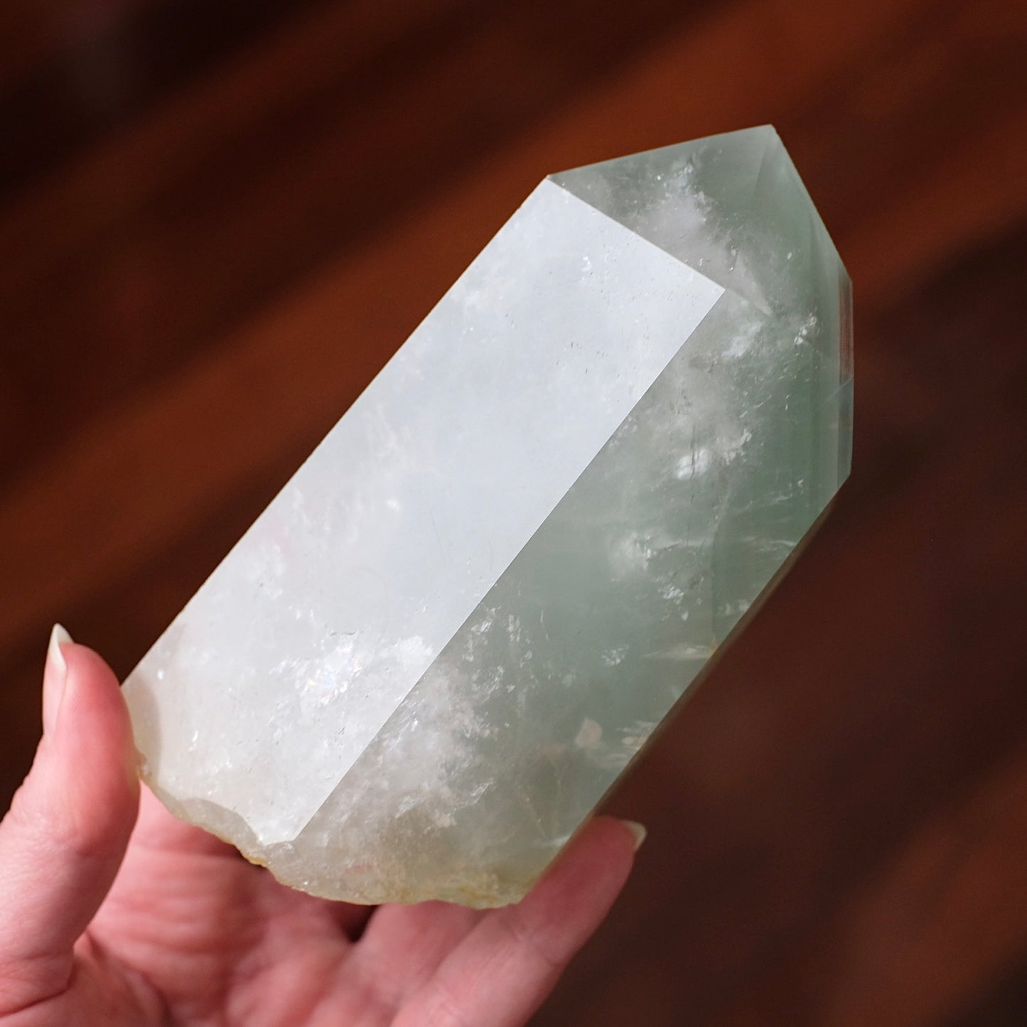 XL Chlorite Quartz Point | Phantom Quartz Crystal