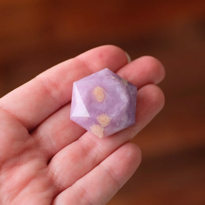Lepidolite Hexagon | Crystal Jewel | Star of David