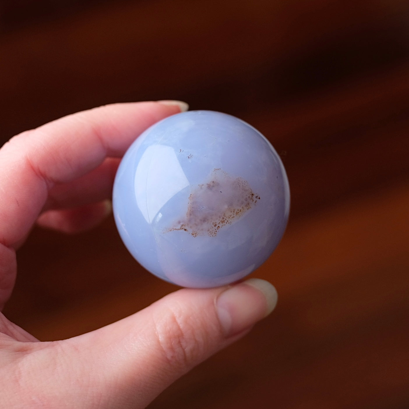 Blue Chalcedony Sphere | Chalcedony Crystal Sphere