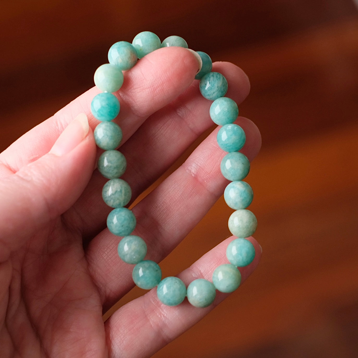 Amazonite Bracelet | Amazonite Crystal Stretch Bracelet