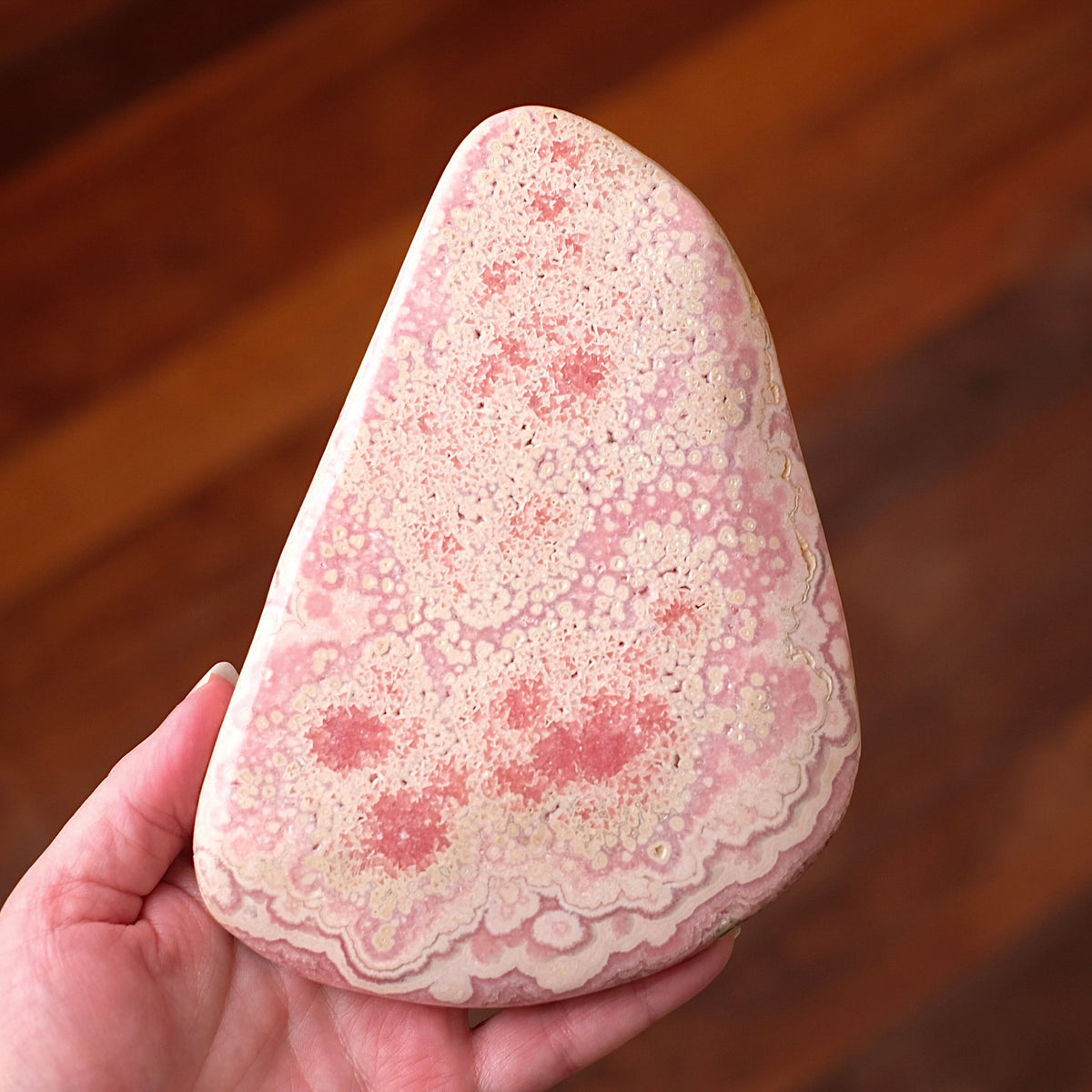 Rhodochrosite Freeform | Polished Rhodochrosite Crystal A