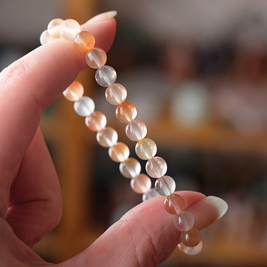 Amphibole Quartz Bracelet | Rabbit Hair Crystal Stretch Bracelet