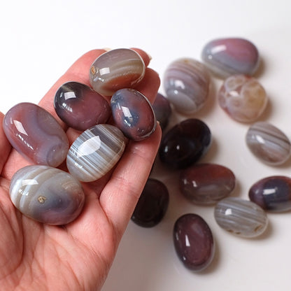 Botswana Agate Tumbles | Agate Tumbled Crystal