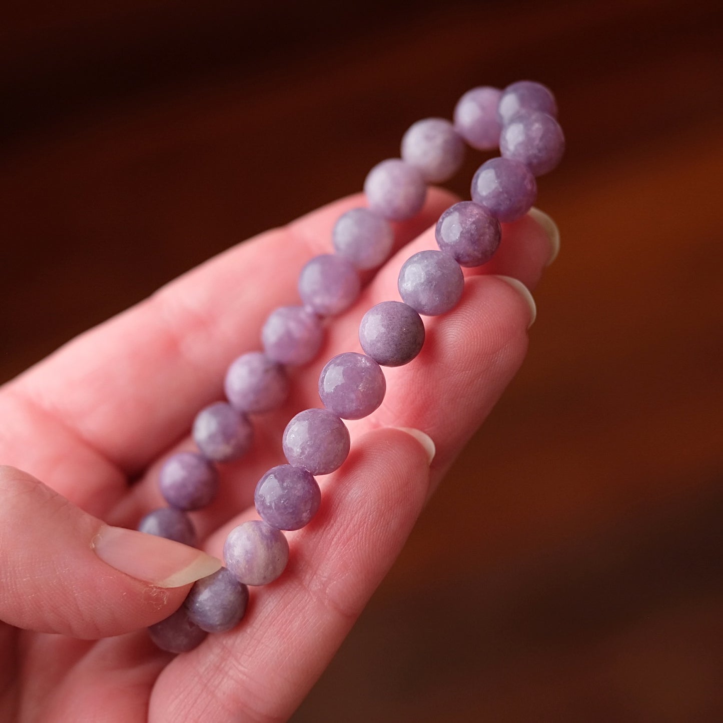 Lepidolite Bracelet | Crystal Stretch Bracelet