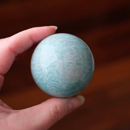 Amazonite Sphere | Blue Amazonite Crystal Sphere