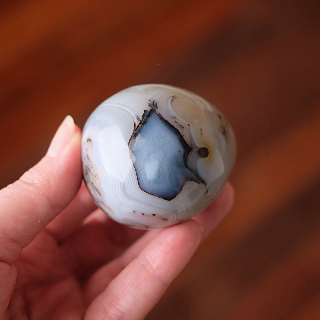 Agate Egg | Dendritic Agate Crystal Egg