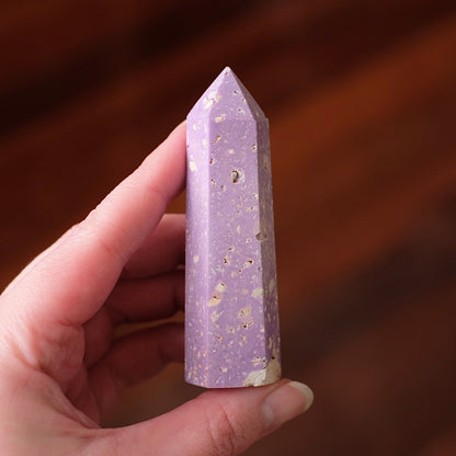 Phosphosiderite Point | Pink Phosphosiderite Crystal Point