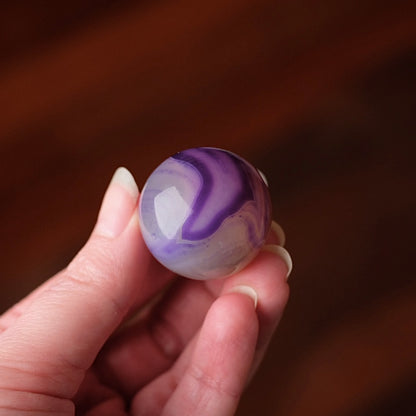 Purple Agate Sphere | Dyed Agate Crystal Sphere