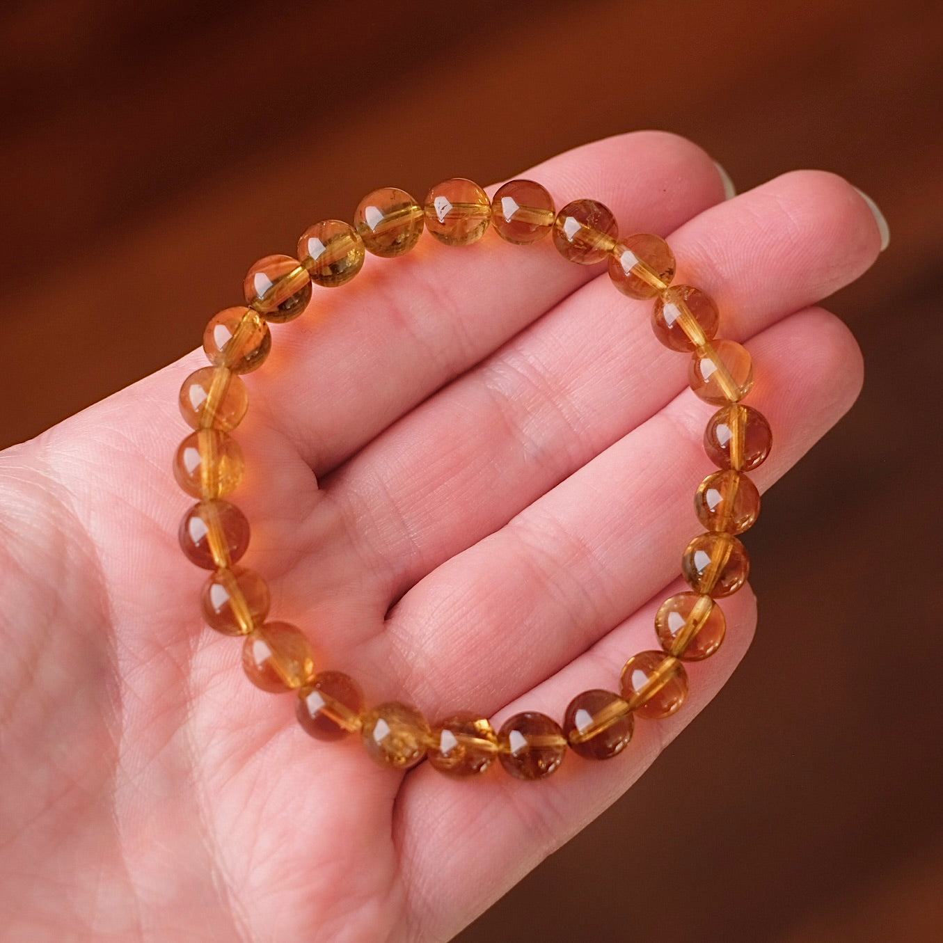 Golden Citrine Bracelet | Citrine Crystal Bracelet
