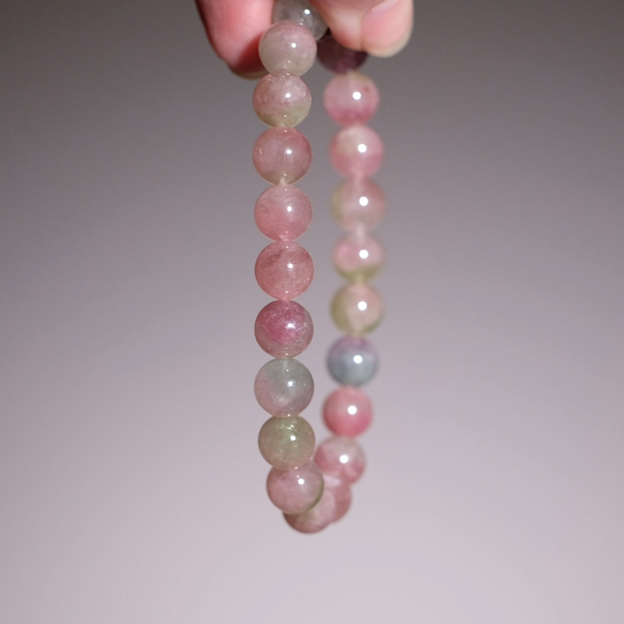 Watermelon Tourmaline Bracelet | Pastel Candy Tourmaline