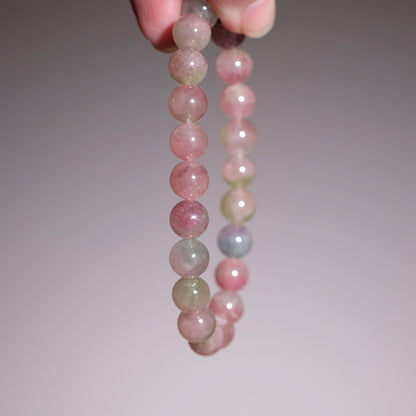 Watermelon Tourmaline Bracelet | Pastel Candy Tourmaline