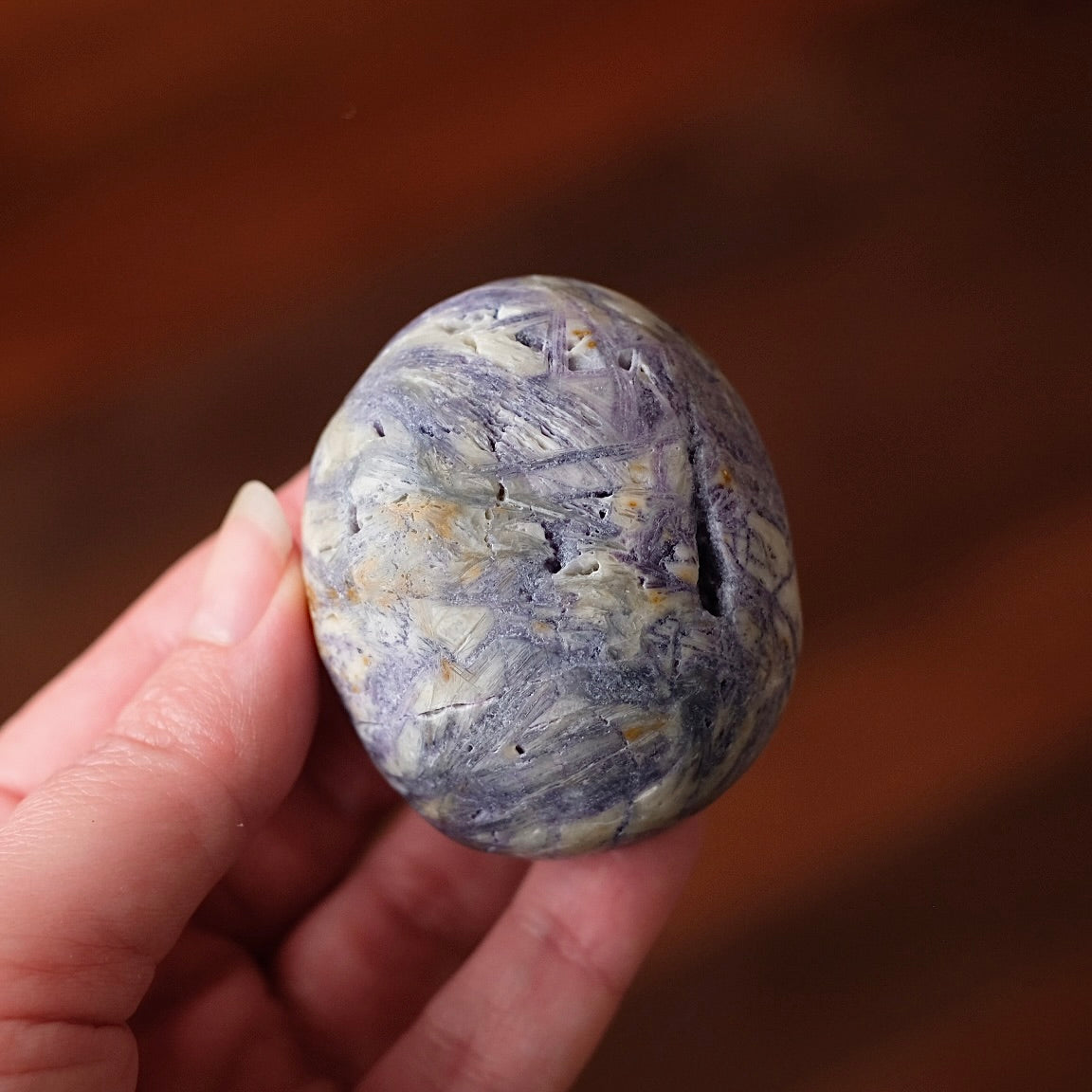 Opalized Sagenitic Fluorite Palm | Crystal Palmstone