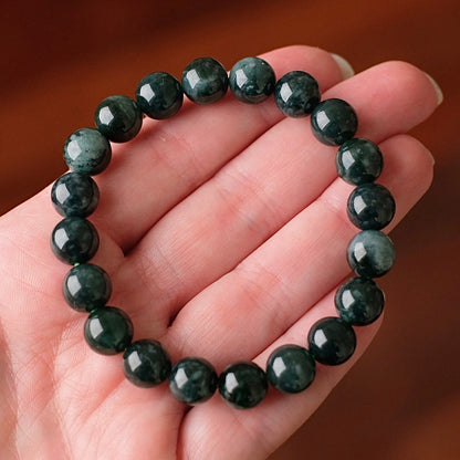 Guatemalan Blue Jadeite Bracelet | Jade Crystal Stretch Bracelet