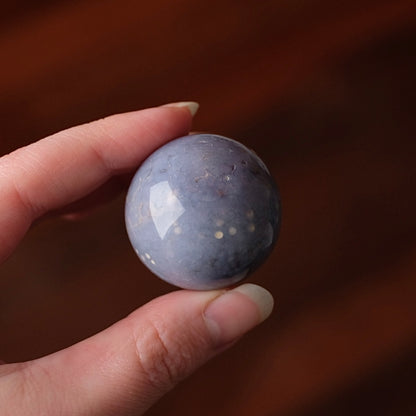 Grape Agate Sphere | Purple Botryoidal Chalcedony Crystal Sphere