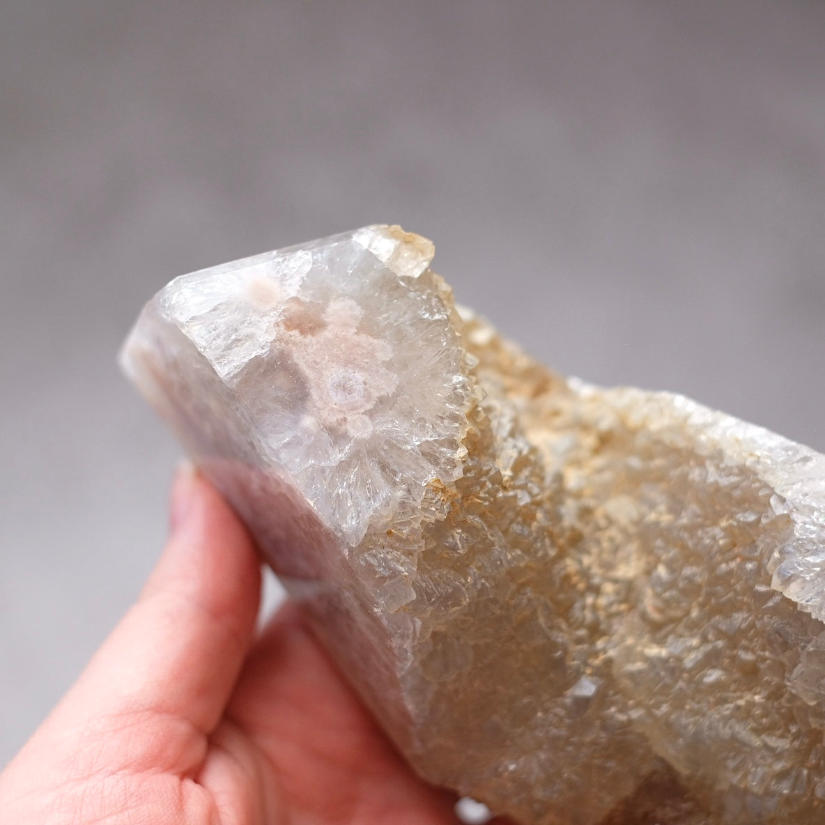 Green Quartz + Pink Amethyst Freeform | Prasiolite Flower Agate Crystal Display