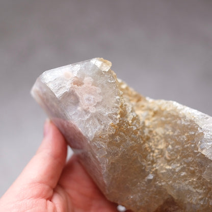 Green Quartz + Pink Amethyst Freeform | Prasiolite Flower Agate Crystal Display