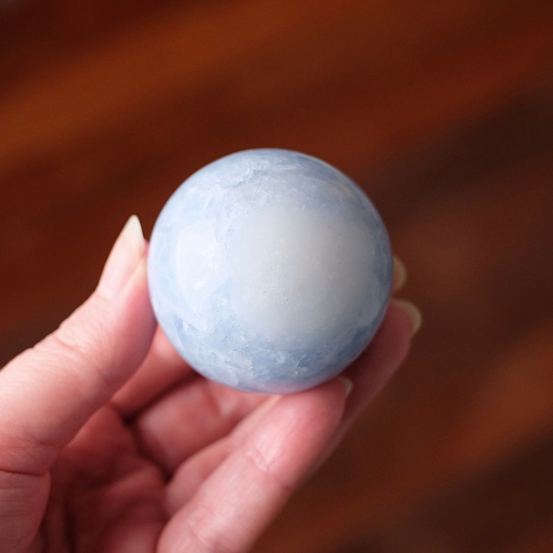Blue Calcite Sphere | Calcite Crystal Sphere