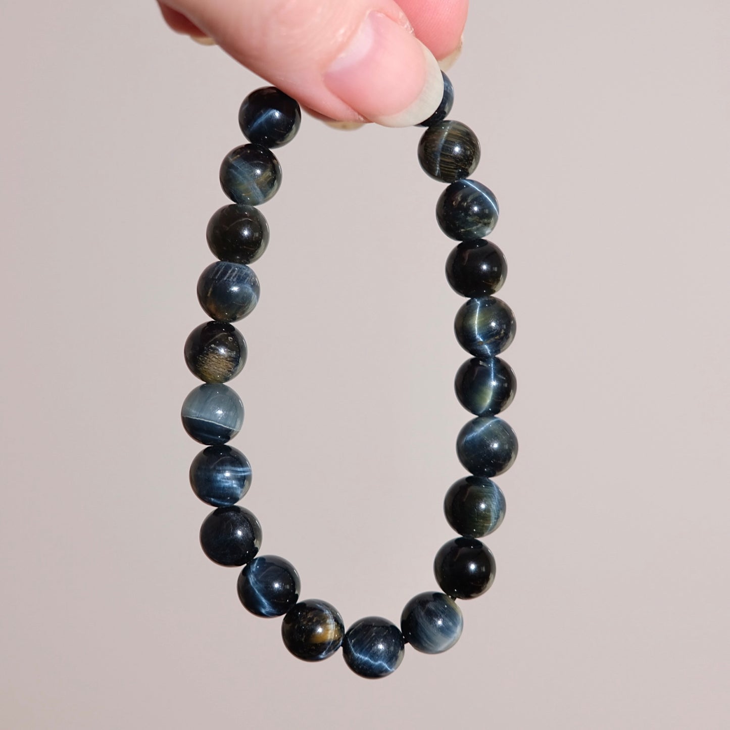 Blue Tiger Eye Bracelet | Hawk Eye Crystal Bracelet